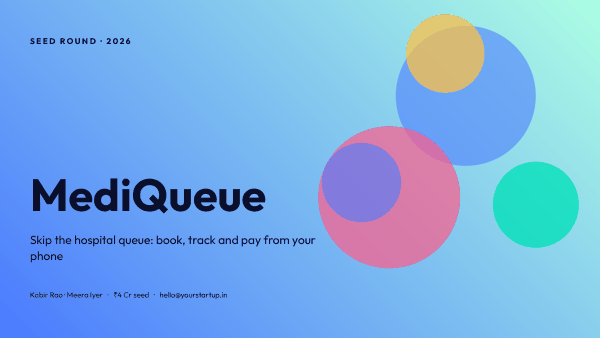 MediQueue (Ink Blue) — preview