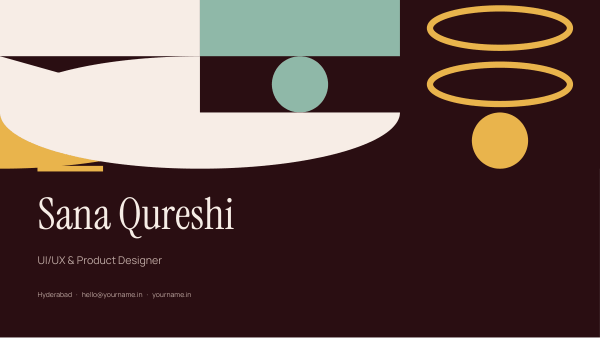 Sana Qureshi (Oxblood) — preview