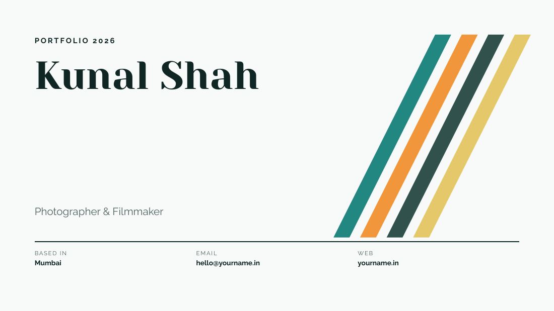 Kunal Shah (Teal Orange) — cover slide