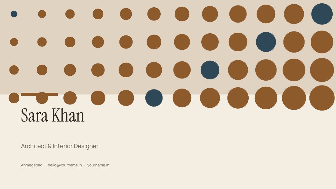 Sara Khan (Kraft) — cover slide