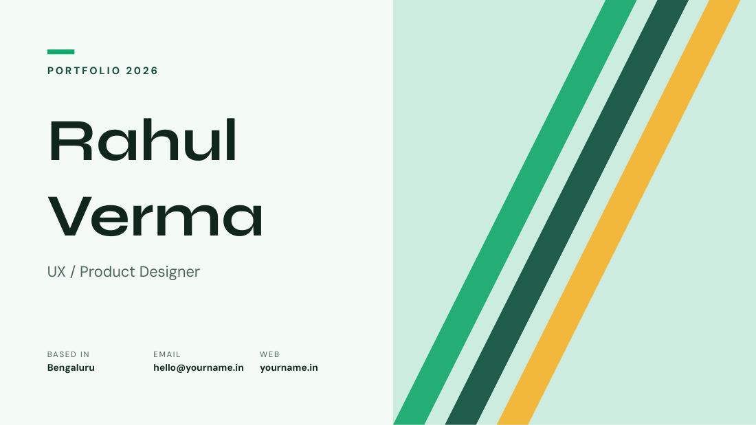 Rahul Verma (Fresh Mint) — cover slide