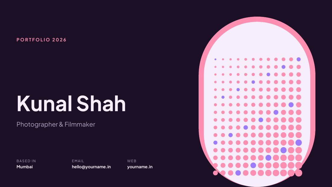 Kunal Shah (Dark Plum) — cover slide