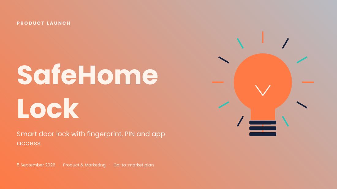 SafeHome Lock (Peach Navy) — cover slide