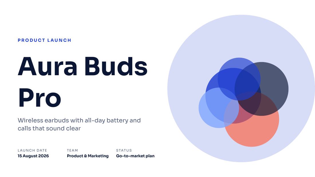 Aura Buds Pro (Cobalt) — cover slide