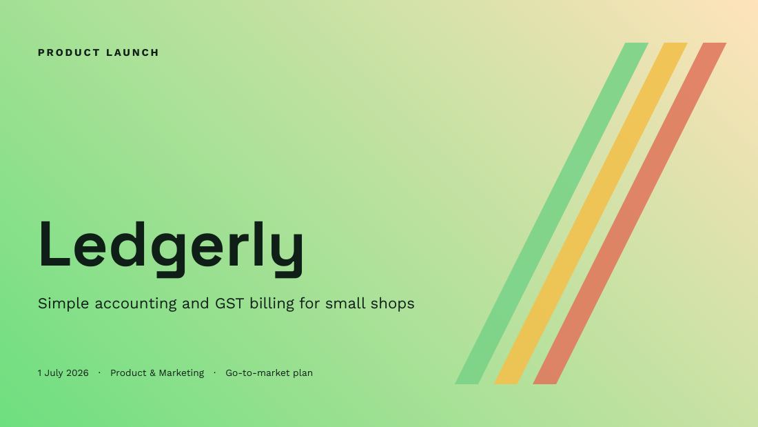 Ledgerly (Forest Night) — cover slide