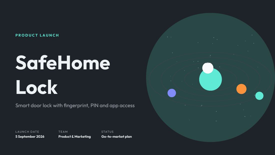 SafeHome Lock (Slate Mint) — cover slide