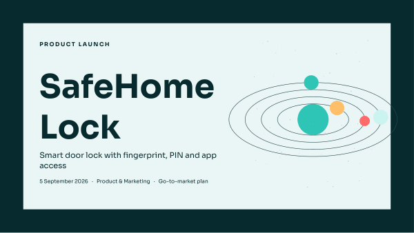 SafeHome Lock (Deep Teal) — preview