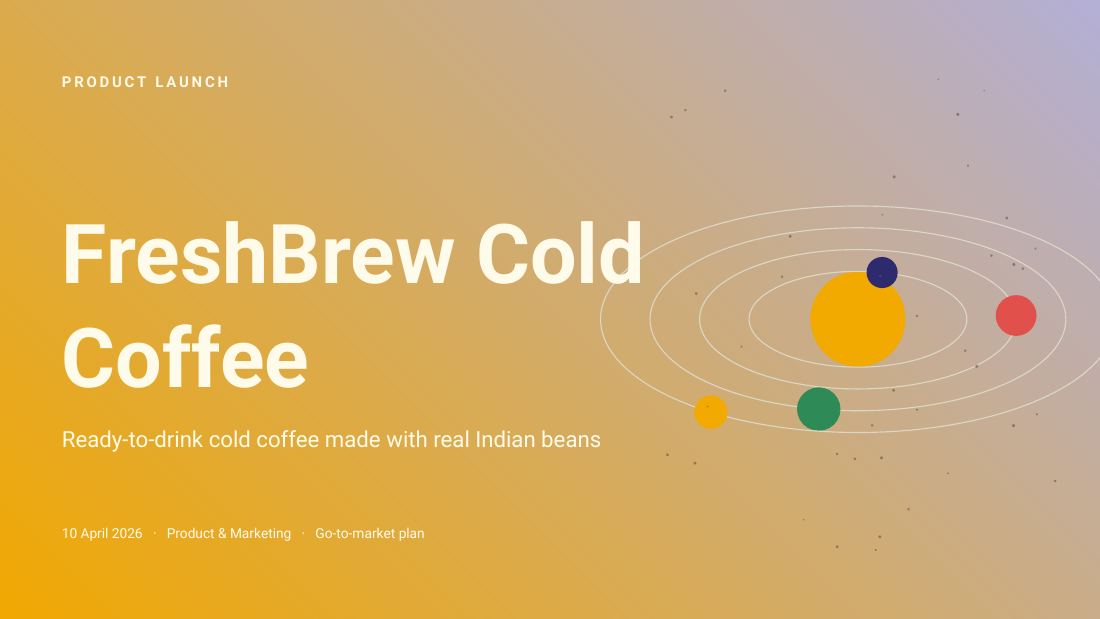 FreshBrew Cold Coffee (Butter) — cover slide