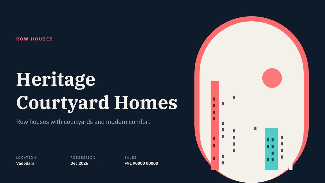 Heritage Courtyard Homes (Navy Coral) — cover slide
