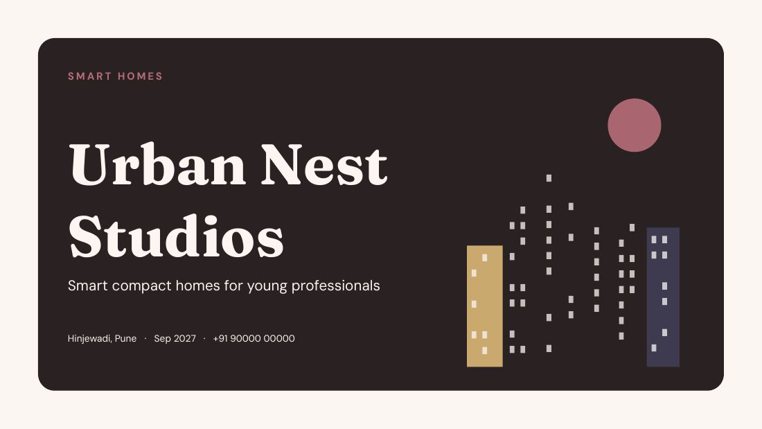 Urban Nest Studios (Rose Gold) — cover slide