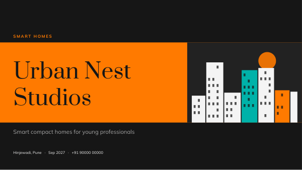 Urban Nest Studios (Charcoal Orange) — preview