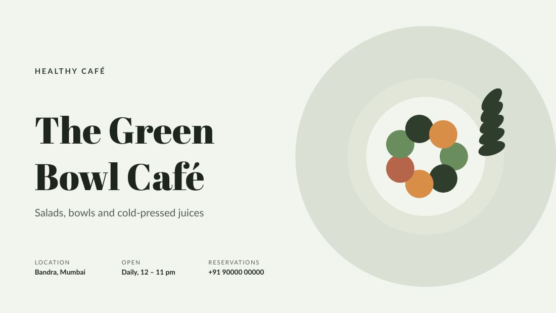 The Green Bowl Café (Sage) — cover slide