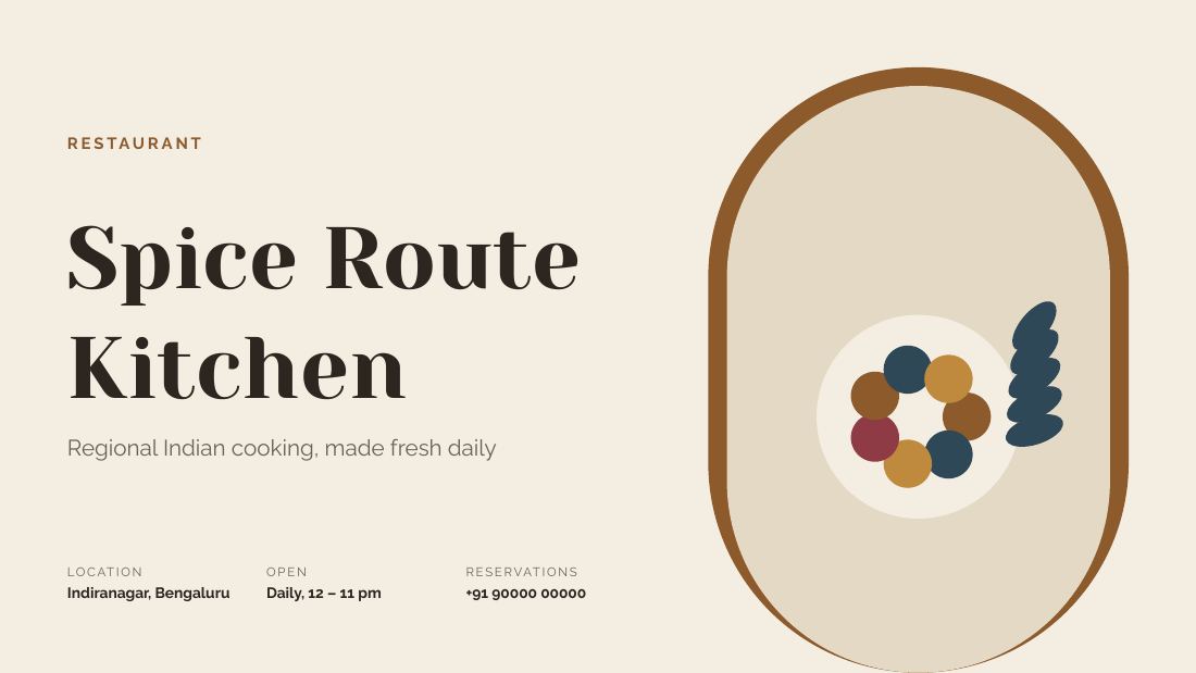 Spice Route Kitchen (Kraft) — cover slide
