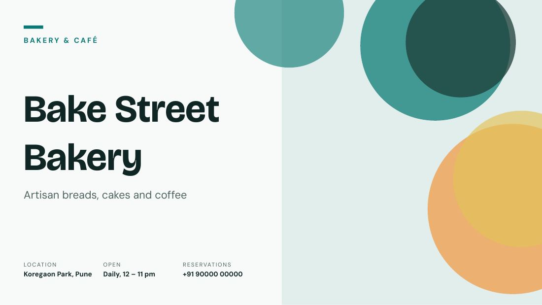 Bake Street Bakery (Teal Orange) — cover slide