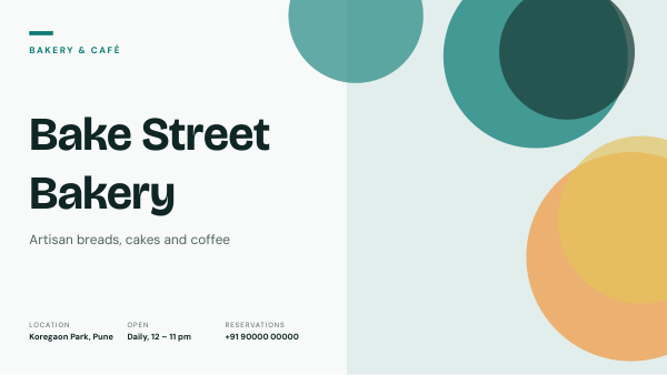 Bake Street Bakery (Teal Orange) — preview