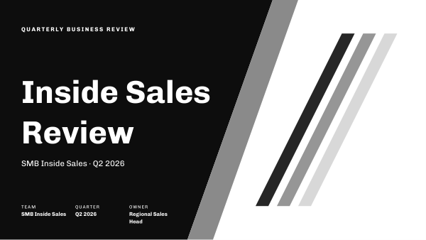 Inside Sales Review (Mono) — preview