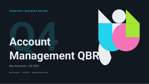 Account Management QBR (Gunmetal Cyan) — preview