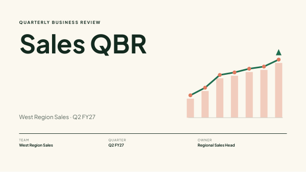 Sales QBR (Cream Green) — preview