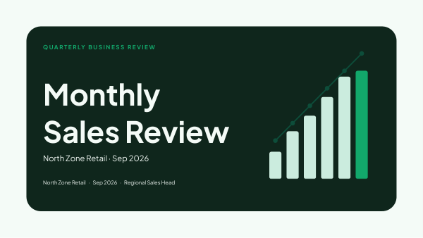 Monthly Sales Review (Fresh Mint) — preview