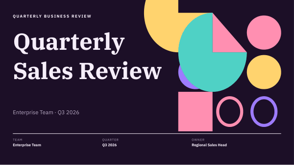 Quarterly Sales Review (Dark Plum) — preview