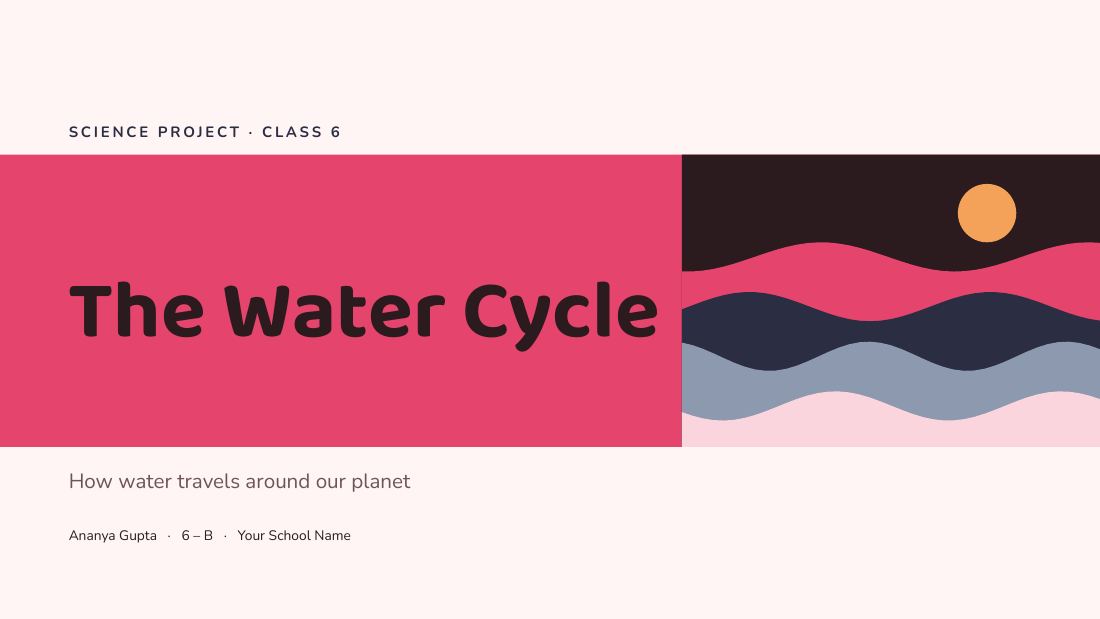 The Water Cycle (Blush) — cover slide