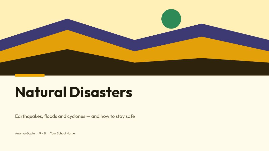 Natural Disasters (Butter) — cover slide