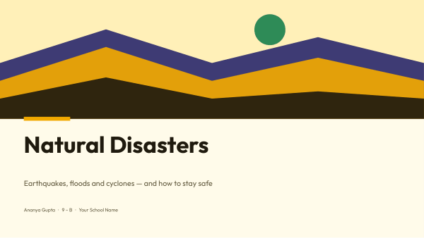 Natural Disasters (Butter) — preview