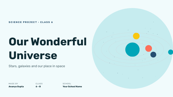 Our Wonderful Universe (Aqua Coral) — preview