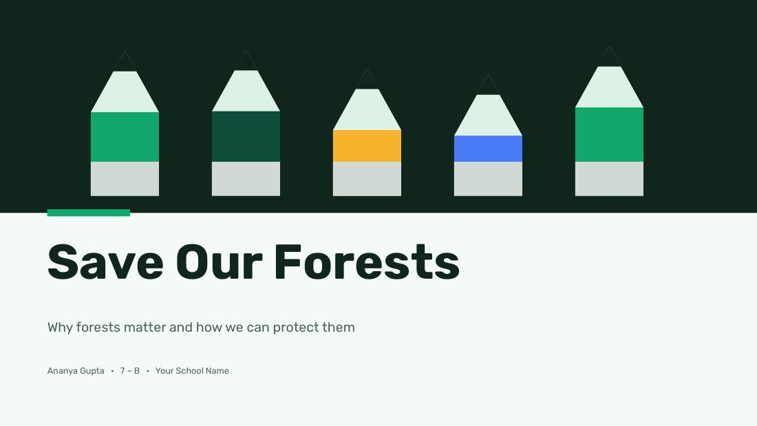 Save Our Forests (Fresh Mint) — cover slide