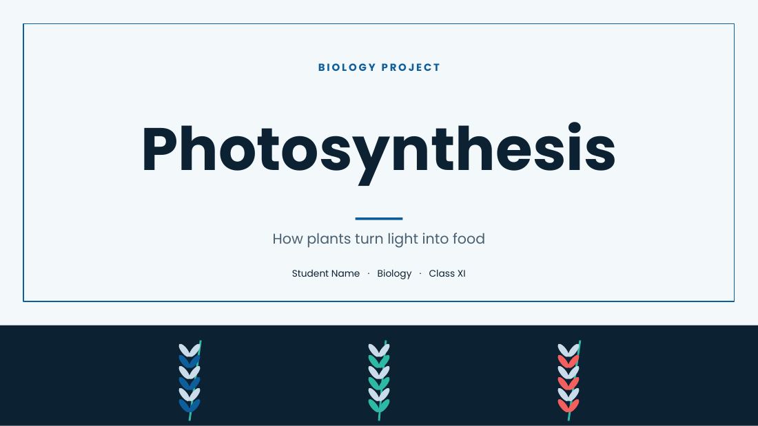 Photosynthesis (Ocean) — cover slide