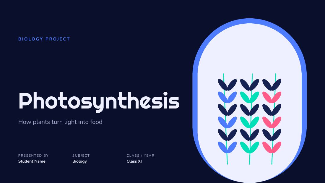 Photosynthesis (Ink Blue) — cover slide