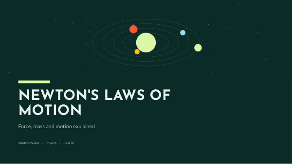 Newton's Laws of Motion (Dark Green) — preview