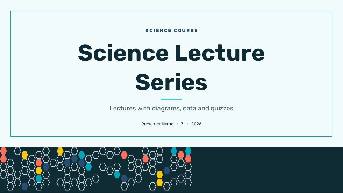 Science Lecture Series — Science (long) — cover slide
