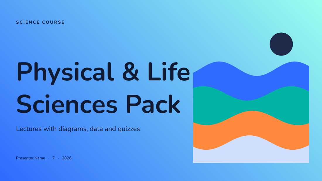 Physical & Life Sciences Pack — Science (long) — cover slide