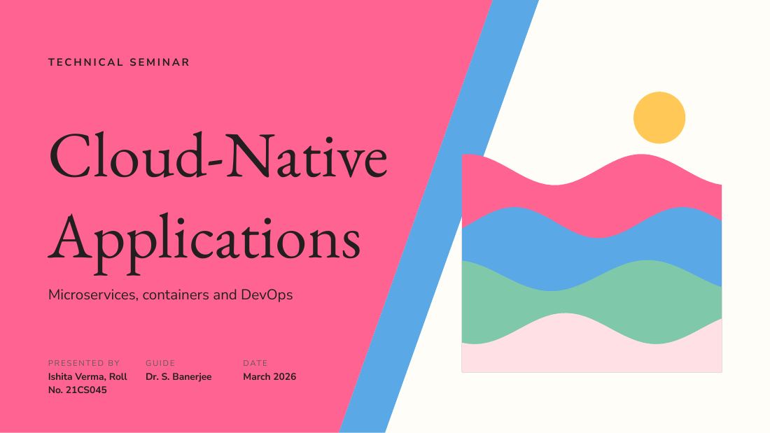 Cloud-Native Applications (Pastel Pop) — cover slide