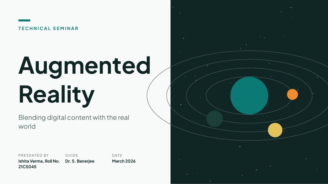 Augmented Reality (Teal Orange) — cover slide