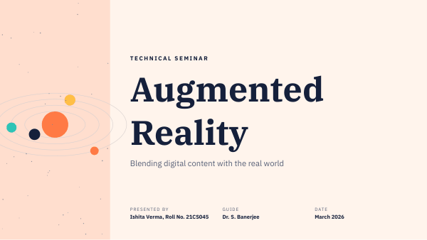 Augmented Reality (Peach Navy) — preview