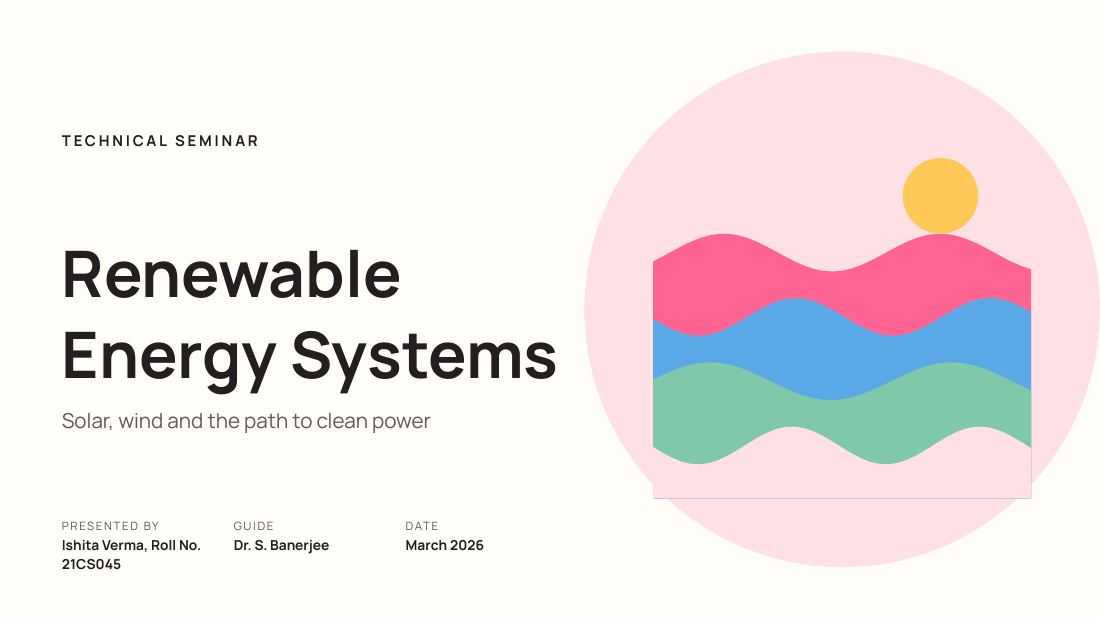 Renewable Energy Systems (Pastel Pop) — cover slide