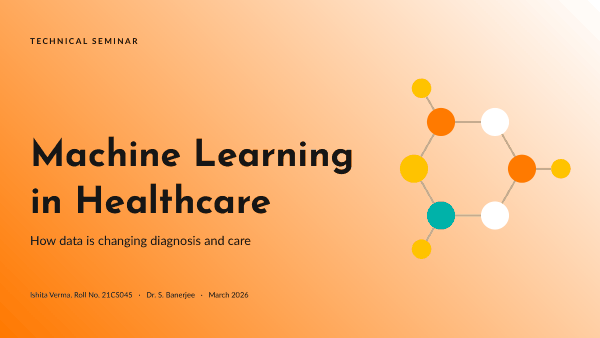 Machine Learning in Healthcare (Charcoal Orange) — preview