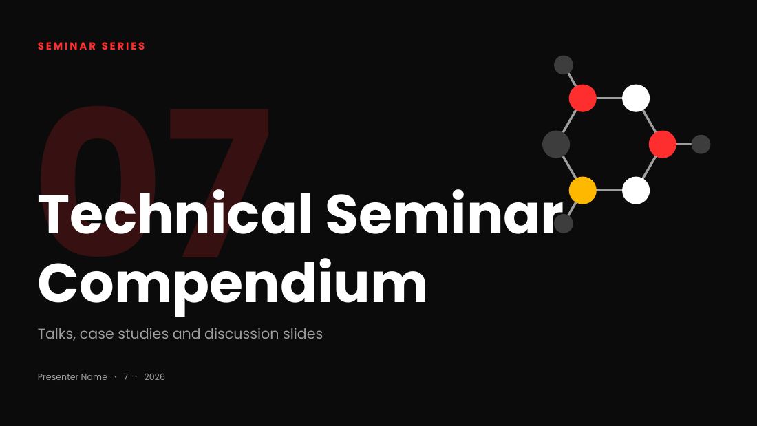 Technical Seminar Compendium — Seminar (long) — cover slide
