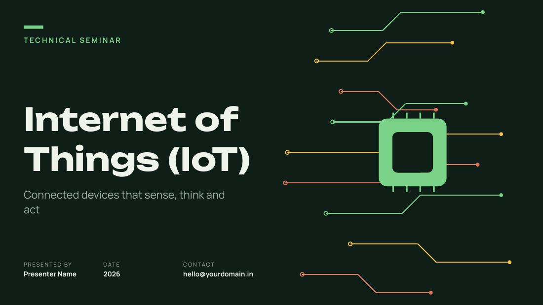 Internet of Things (IoT) (Forest Night) — cover slide