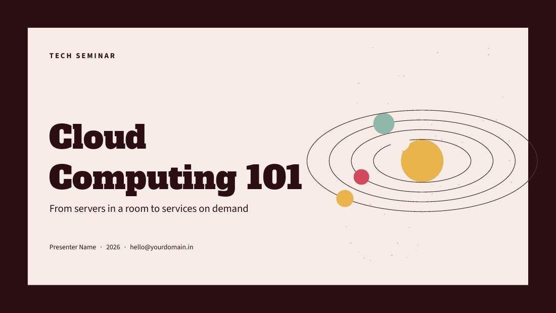 Cloud Computing 101 (Oxblood) — cover slide
