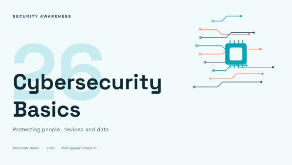 Cybersecurity Basics (Aqua Coral) — preview