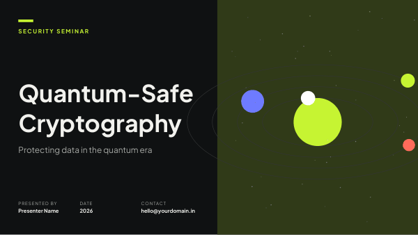 Quantum-Safe Cryptography (Obsidian Lime) — preview