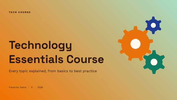 Technology Essentials Course — Tech / AI (long) — preview