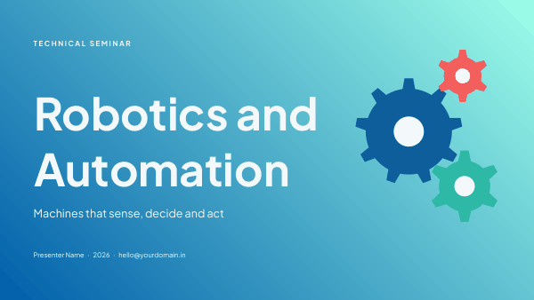 Robotics and Automation (Ocean) — preview