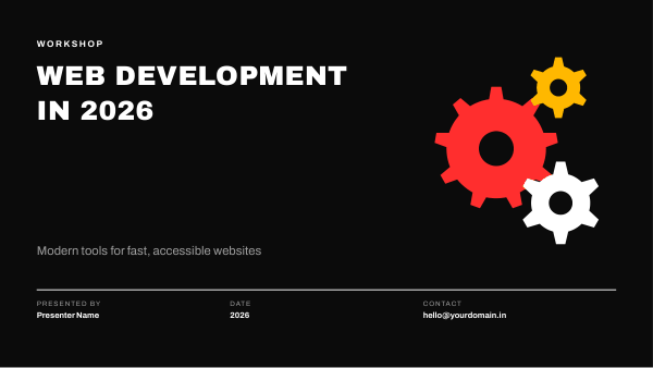 Web Development in 2026 (Black & Red) — preview
