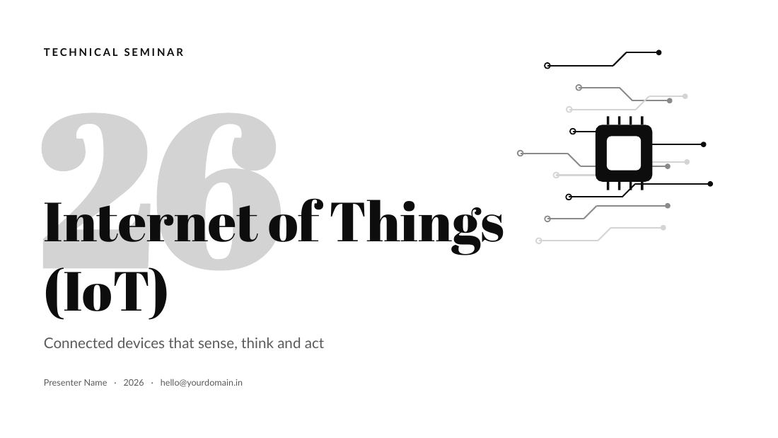 Internet of Things (IoT) (Mono) — cover slide
