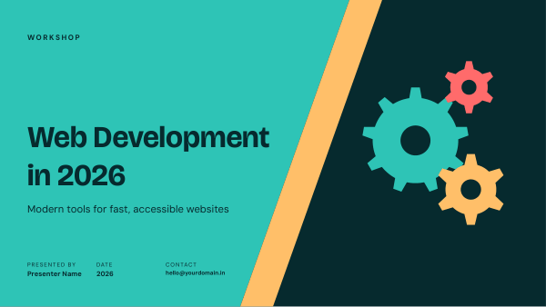 Web Development in 2026 (Deep Teal) — preview