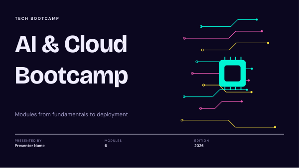 AI & Cloud Bootcamp — Tech / AI (long) — preview